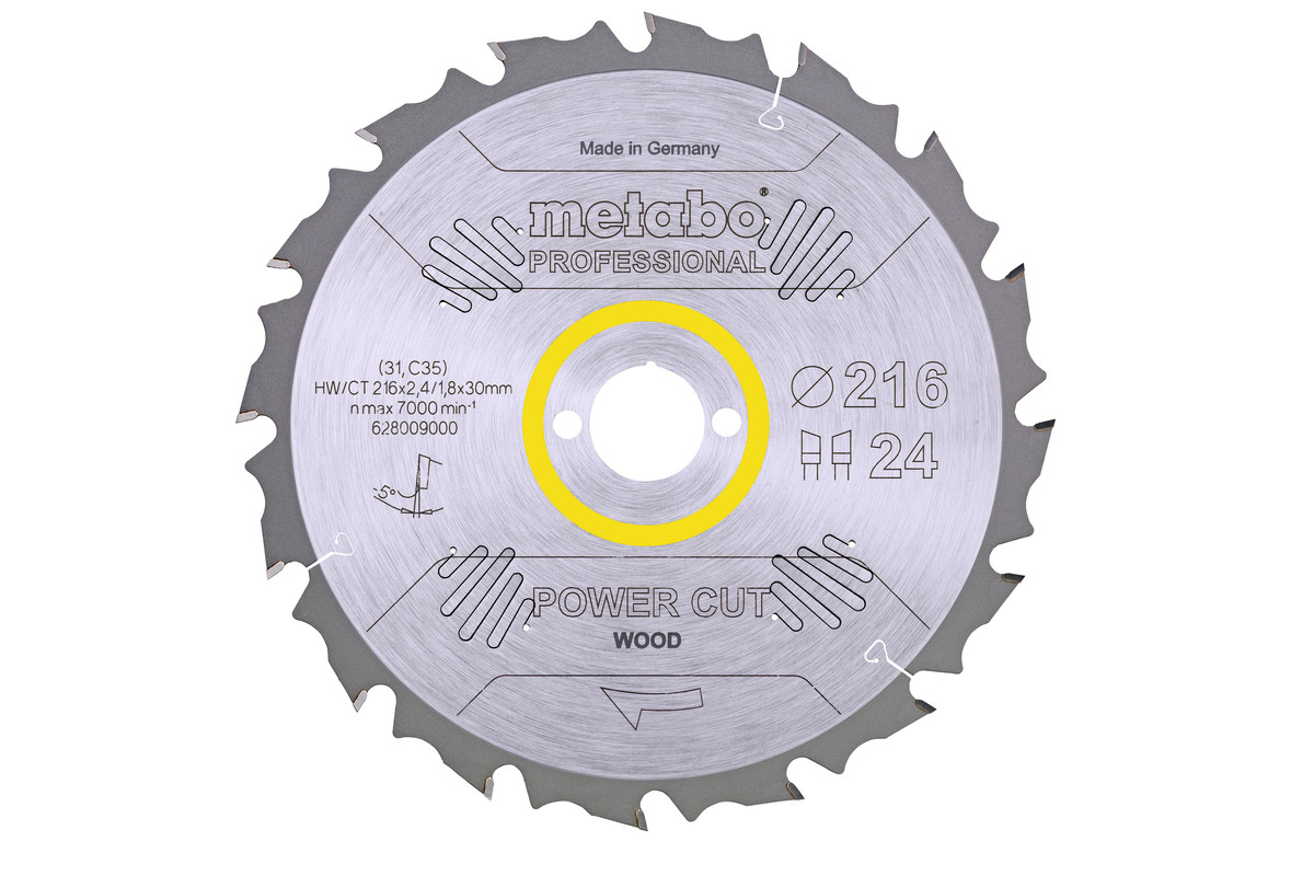 Lama "power cut wood - professional", 216x30, Z24 WZ 5° neg. (628009000) 