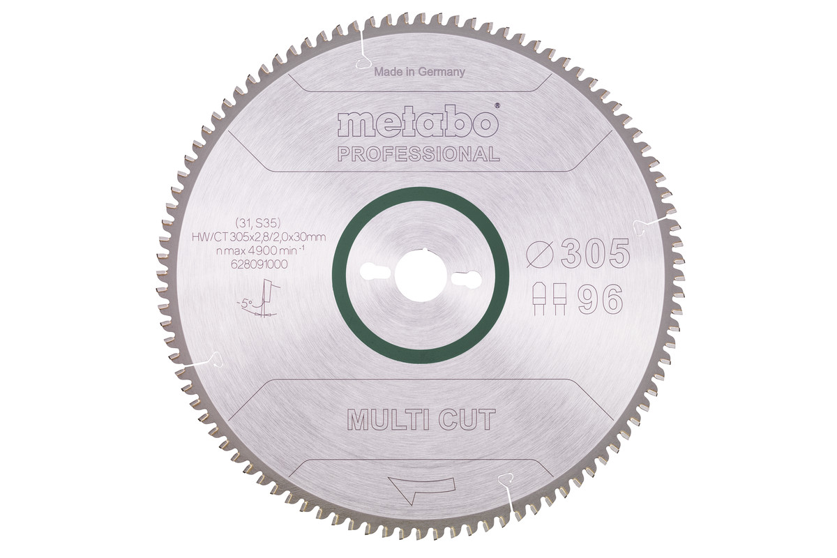 Lama "multi cut - professional", 305x30, Z96 FZ/TZ, 5°neg. (628091000) 