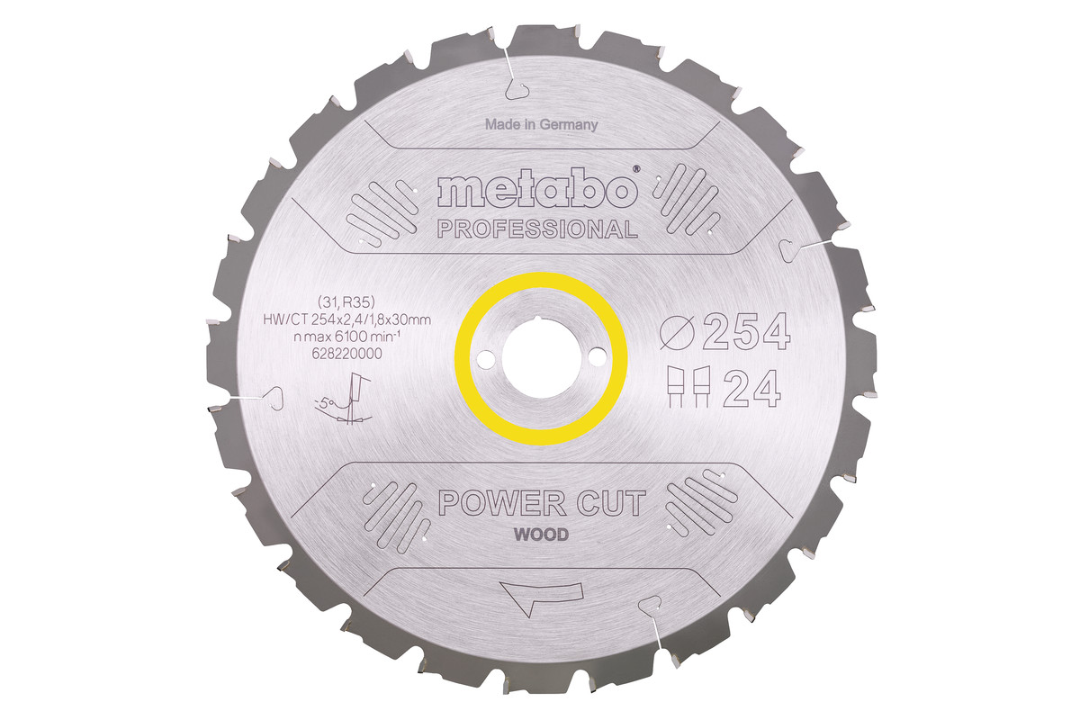 Lama "power cut wood - professional", 254x30, Z24 WZ 5° neg. (628220000) 