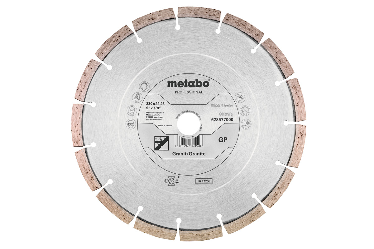 Disco diamantato per troncare 230x22,23mm, "GP", granito "professional" (628577000) 