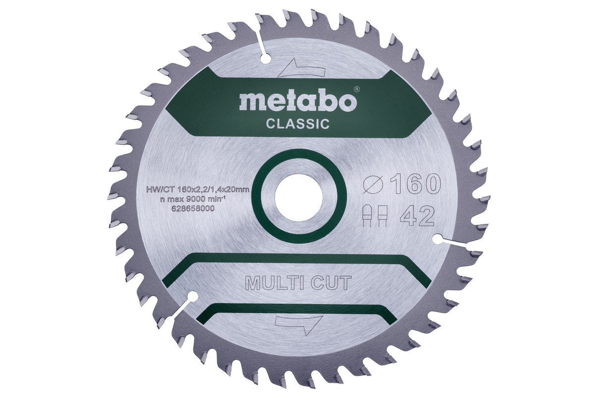 Lama "multi cut - classic", 160x20 Z42 FZ/TZ 5° /B (628658000) 