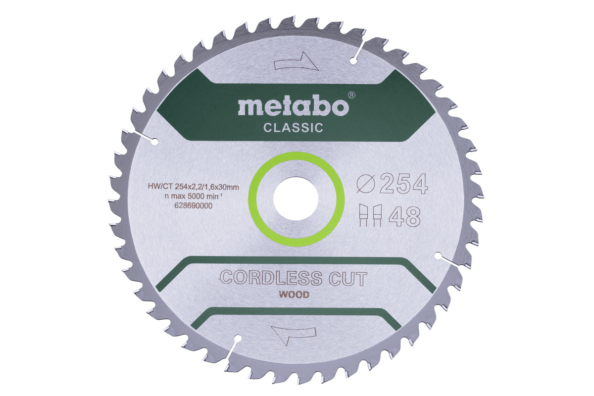 Lama "cordless cut wood - classic", 254x30 Z48 WZ 5° /B (628691000) 