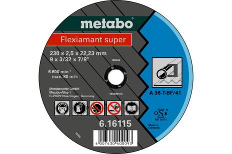 Flexiamant super 115 x 2,0 x 22,23 acier, TF 42 (616100000)
