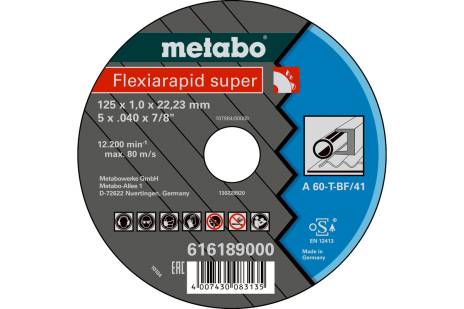 Flexiarapid super 115 x 1,0 x 22,23 acier, TF 41 (616188000)