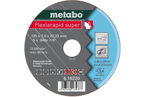 Flexiarapid super 115 x 0,8 x 22,23 inox, TF 42 (616208000)