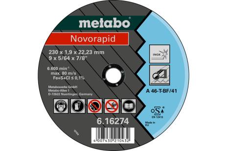 Novorapid 115 x 1,0 x 22,23 inox, TF 41 (616270000)