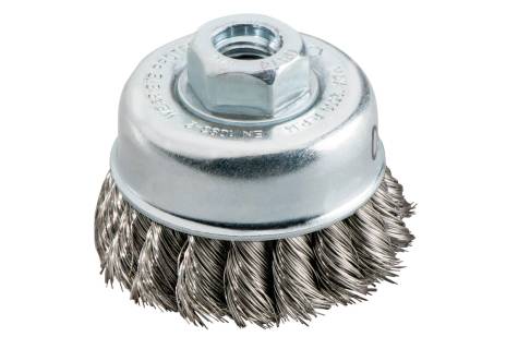 Brosse boisseau 65x0,35 mm/ M 14, acier inoxydable, torsadé (623801000)