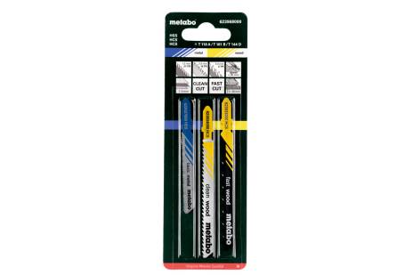 Assortimento di lame per seghetti alternativi 1,legno+metallo,3 pezzi (623968000) 