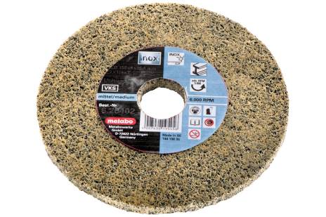 Meule abrasive compactet en fibres « Unitized », grossière, 125 x 6 x 22,23 mm, pour meuleuse d'angle (626482000)