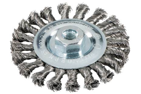 Brosse circulaire 115x0,5x10 mm / M 14, acier, torsadé (626778000)