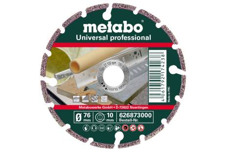 Meule de tronçonnage diamantée, 76x10,0mm, UP, Universal « professional » (626873000)