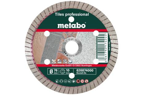 Meule de tronçonnage diamantée, 76x10,0mm, « TP », Carrelage « professional » (626874000)