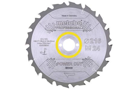 Lama "power cut wood - professional", 216x30, Z24 WZ 5° neg. (628009000)