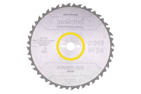 Lama "power cut wood - professional", 315x30, Z24 WZ 20° (628016000) 