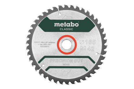 Lama "precision cut wood - classic", 165x20 Z42 WZ 5° (628026000)