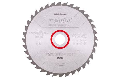 Lama "precision cut wood - professional", 220x30, Z36 WZ 10° (628042000) 