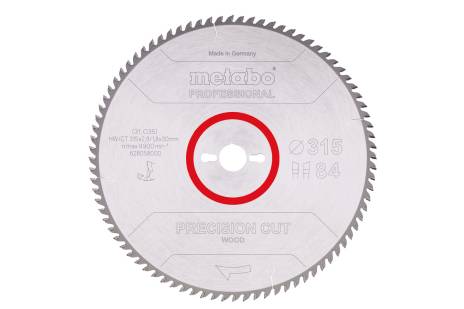 Lama "precision cut wood - professional", 315x30, Z84 WZ 10° (628058000) 