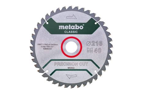 Lama "precision cut wood - classic", 216x30, Z40 WZ 5°neg. (628060000)