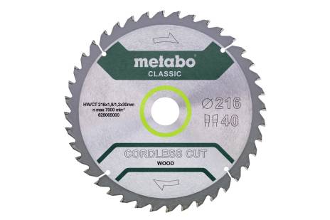 Lama "cordless cut wood - classic", 216x30 Z40 WZ 5° (628065000)