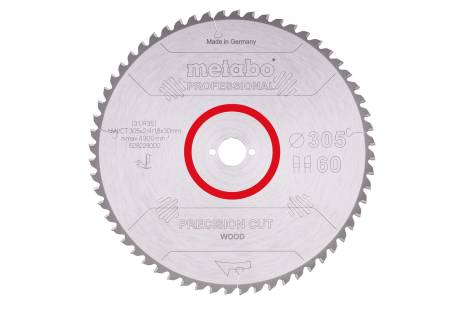 Lama "precision cut wood - professional", 305x30, Z60 WZ 5° neg. (628228000) 