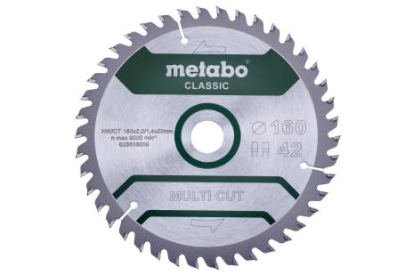 Lama "multi cut - classic", 160x20 Z42 FZ/TZ 5° /B (628658000) 
