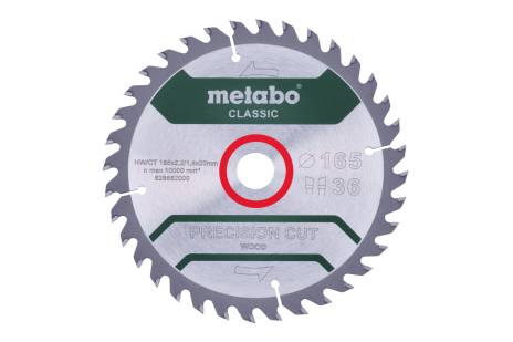 Lama "precision cut wood - classic", 165x20 Z36 WZ 15° /B (628662000) 