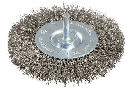 Brosse ronde 75x0,3 mm/ 6 mm, acier inoxydable, ondulé (630550000)