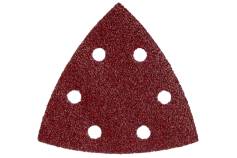 5 fogli abrasivi autoaderenti 93x93 mm P 80, L+M, DS (624942000) 